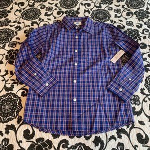 NWT Old Navy plaid long-sleeve button down M (8)